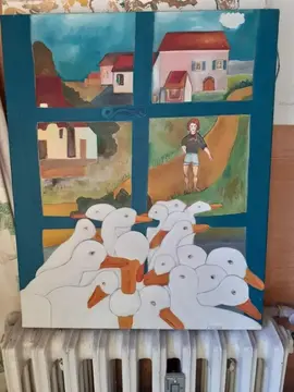 lot de 2 tableaux signés Fermon