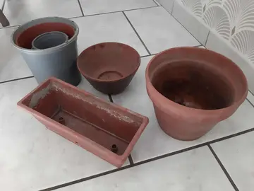 Pots et jardinière