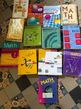 Livres de math et de physique