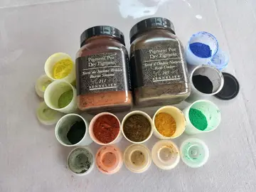 pigments en pourdre pour loisirs creatifs