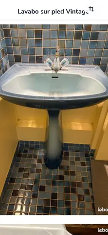 lavabo sur pied vintage