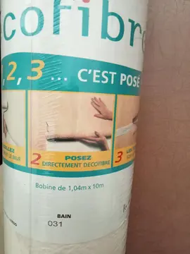 Bobine tapisserie emballée motif crépi