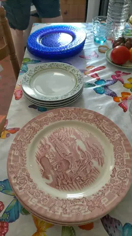 Lot assiettes & verres