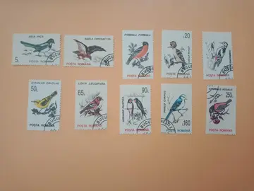 Timbres // Roumanie - Oiseaux (serie complète)