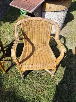 chaise en osier