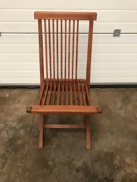 Chaise pliante en bois