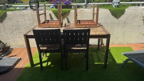 salon de jardin teck
