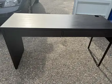 Large bureau avec 2 tiroirs
