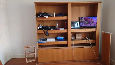 Armoire solide en bois - 3 blocs séparables - L220cm H210cm P50cm - ce week-end