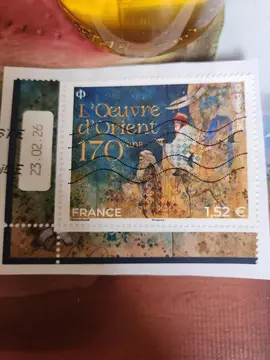 Timbre 170 ans de l'Oeuvre d'Orient