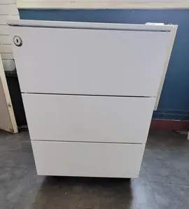 caisson de bureau blanc