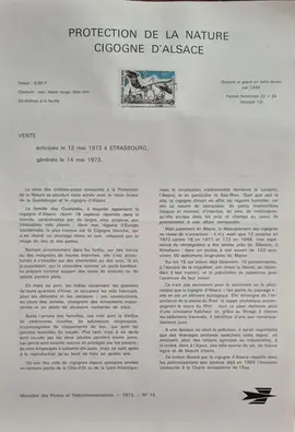 Timbres - notices philatéliques - 1973 (lot2)