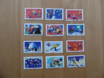 Série complète timbres Mon carnet féérique 2022
