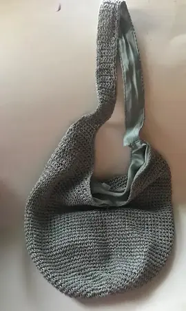 Sac besace en cordage beige tilleuil
