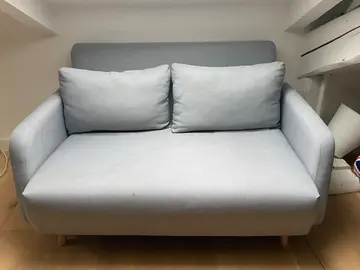 Canapé gris clair La Redoute convertible