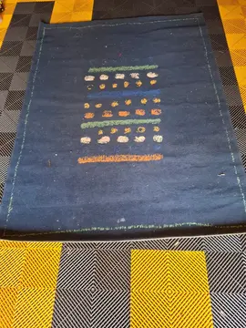 tapis bleu 150x200 cm