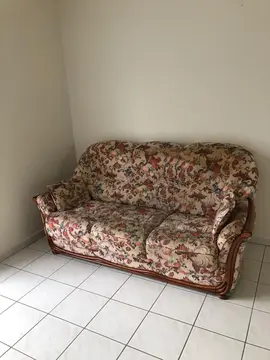 Canapé acheté en 1999 avec deux petits coussins assortis