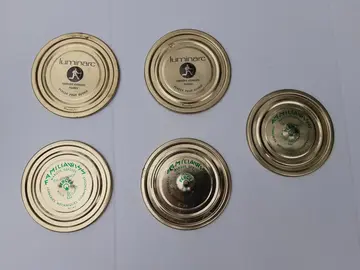 Lot de 5 capsules pour bocaux à vis Luminarc diamètre 10 cm