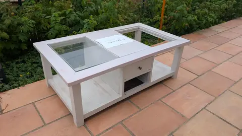 table basse en bois à repeindre