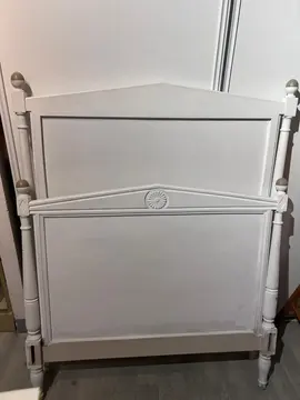 lit à remonter avec sommier et matelas 80x190