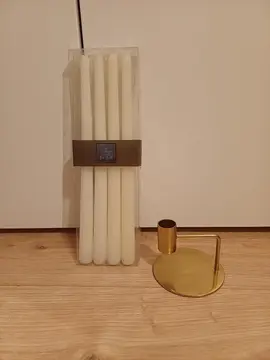 Bougeoir + 4 bougies 30 cm