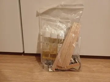 Mèches de bougie en bois + trois parfums
