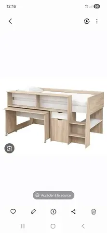 lit semi hauteur avec matelas
