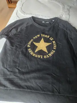 sweat femme noir et or xl