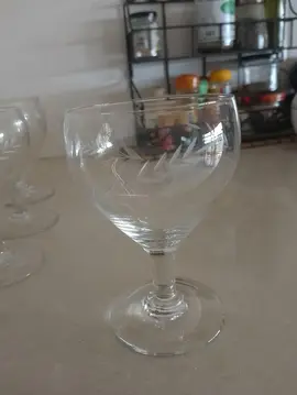 lot de 9 verres à pied