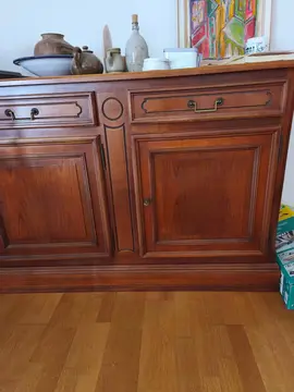 buffet en merisier massif démontable