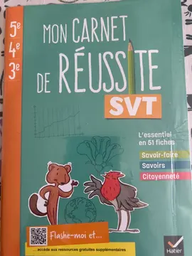 Carnet d'exercice SVT