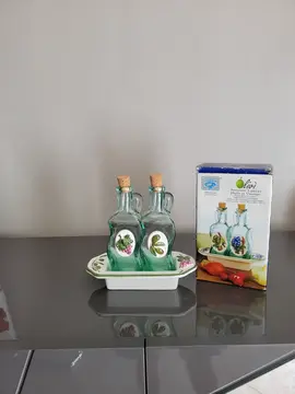 serviteur 3 pièces huile et vinaigre