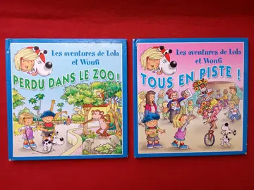 2 livres enfants "les aventures de Lola et Woufi"