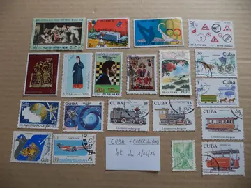 Timbres de Cuba et de la Corée du Nord
