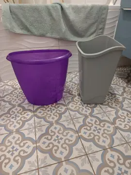 Lot de deux poubelles