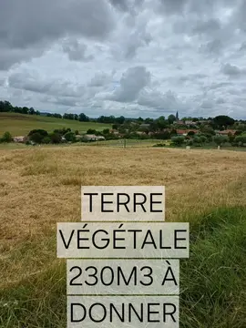 Donne terre végétale 230m3