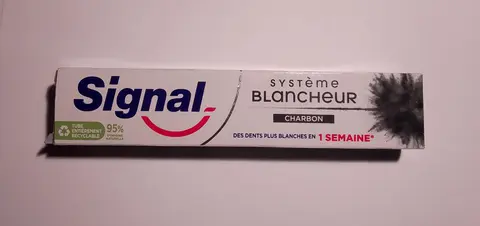 Tube dentifrice Signal Système Blancheur