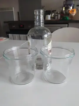 2 bocaux en verre