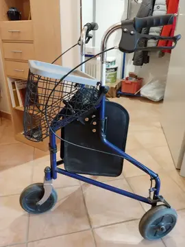 Déambulateur 3 roues et panier