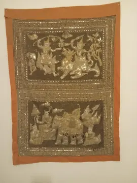 tableau thailandais en tissu