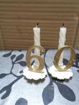 Bougie anniversaire 60 ans