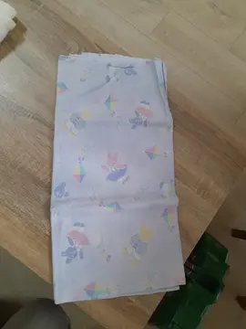 drap plat lit bb motif lapins