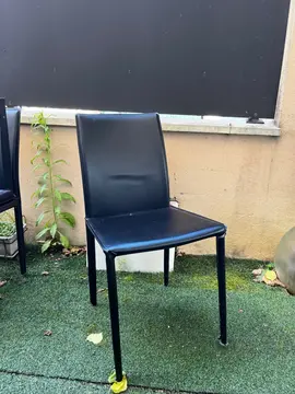 chaises salle à manger noires
