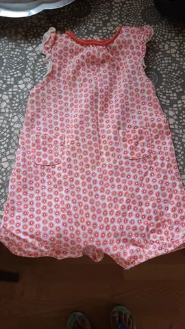 Petit ensemble fleuri rouge OBAIBI (3mois-58cm)
