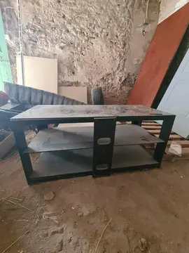 table télé en verre