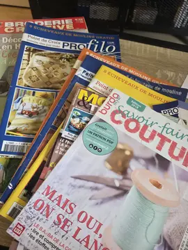 lot de magazines Broderie et couture