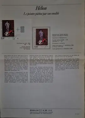Timbres - notices philatéliques années 1984 et 1981 (lot1)