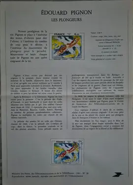 Timbres - notices philatéliques 1981 (lot2)