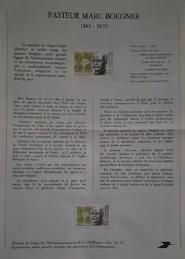 Timbres - notices philatéliques 1981 (lot3)