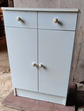 Meuble en mélaminé, salle de bain #1